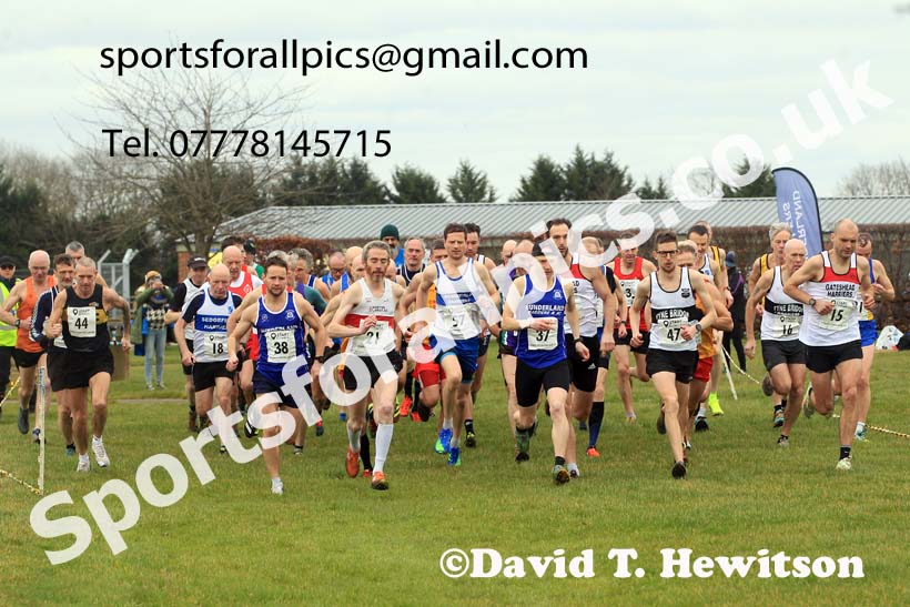 Mens 35 to 64 2023 NEMAA Cross Country, Croft Circuit, North Yorkshire. Photo: David T. Hewitson/Sports for All Pics
